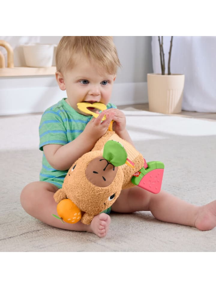 Fisher-Price Kuscheltier Capybara mit Beißring und Rassel, ab 6 Monate günstig kaufen onesize