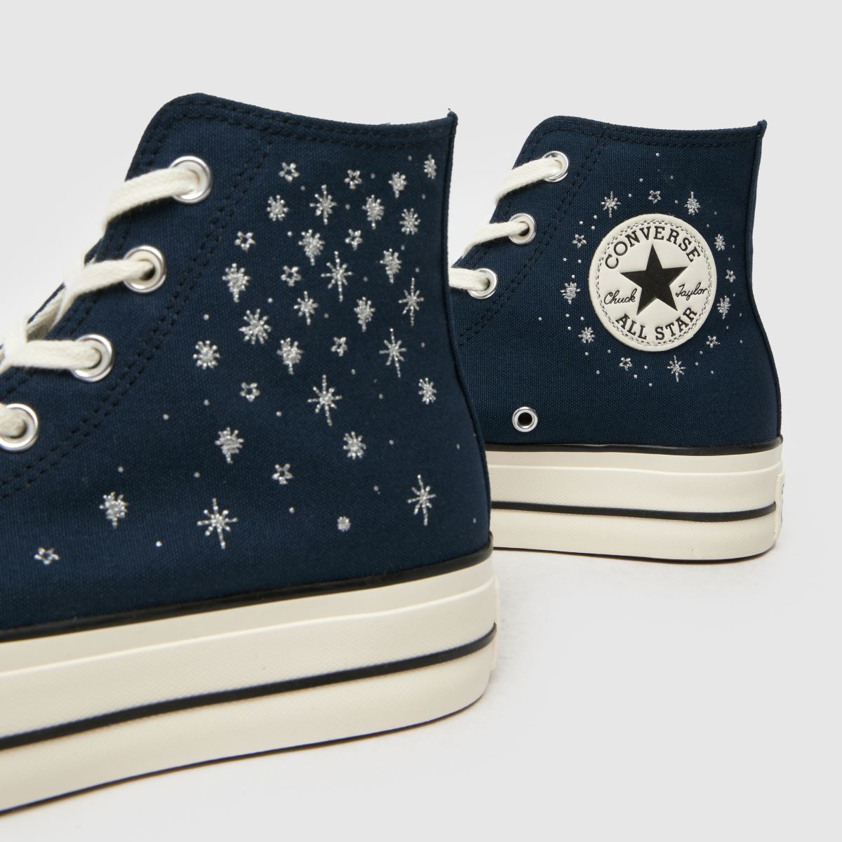Converse – All Star – Lift – Marinblå, höga sneakers i Cosmic-modell