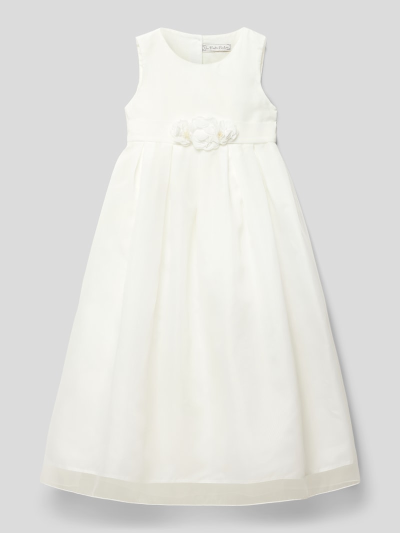 Kommunionskleid mit Taillenband in offwhite