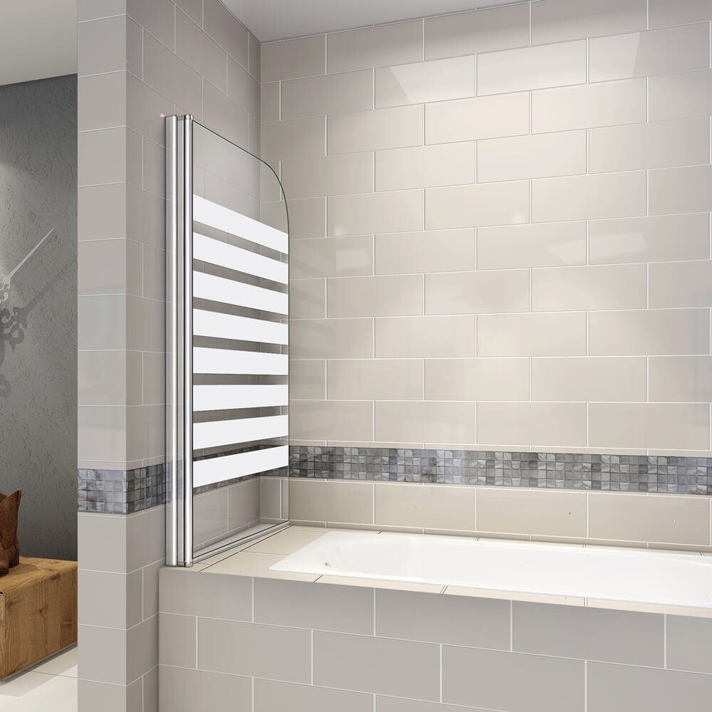 duschspa Badewannenaufsatz 140x80cm NANO Glas Badewannenaufsatz Drehwand Duschabtrennung, Einscheibensicherheitsglas, Sicherheitsglas, (Set), Glas