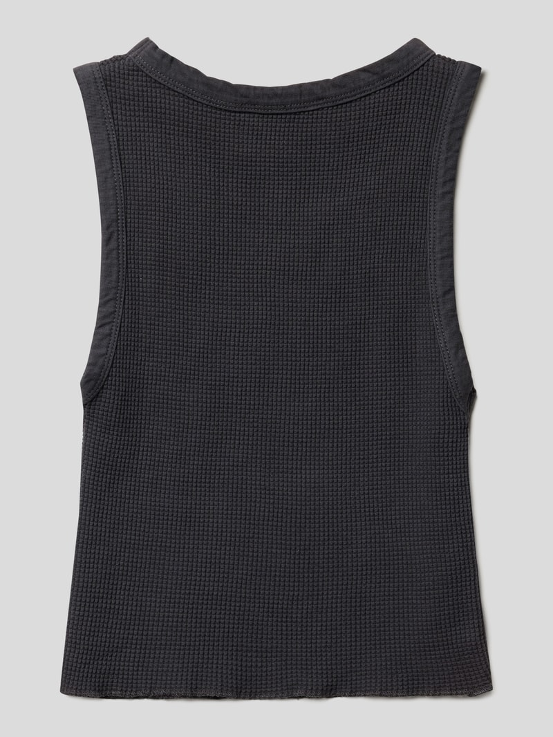 Tanktop mit Strukturmuster in graphit