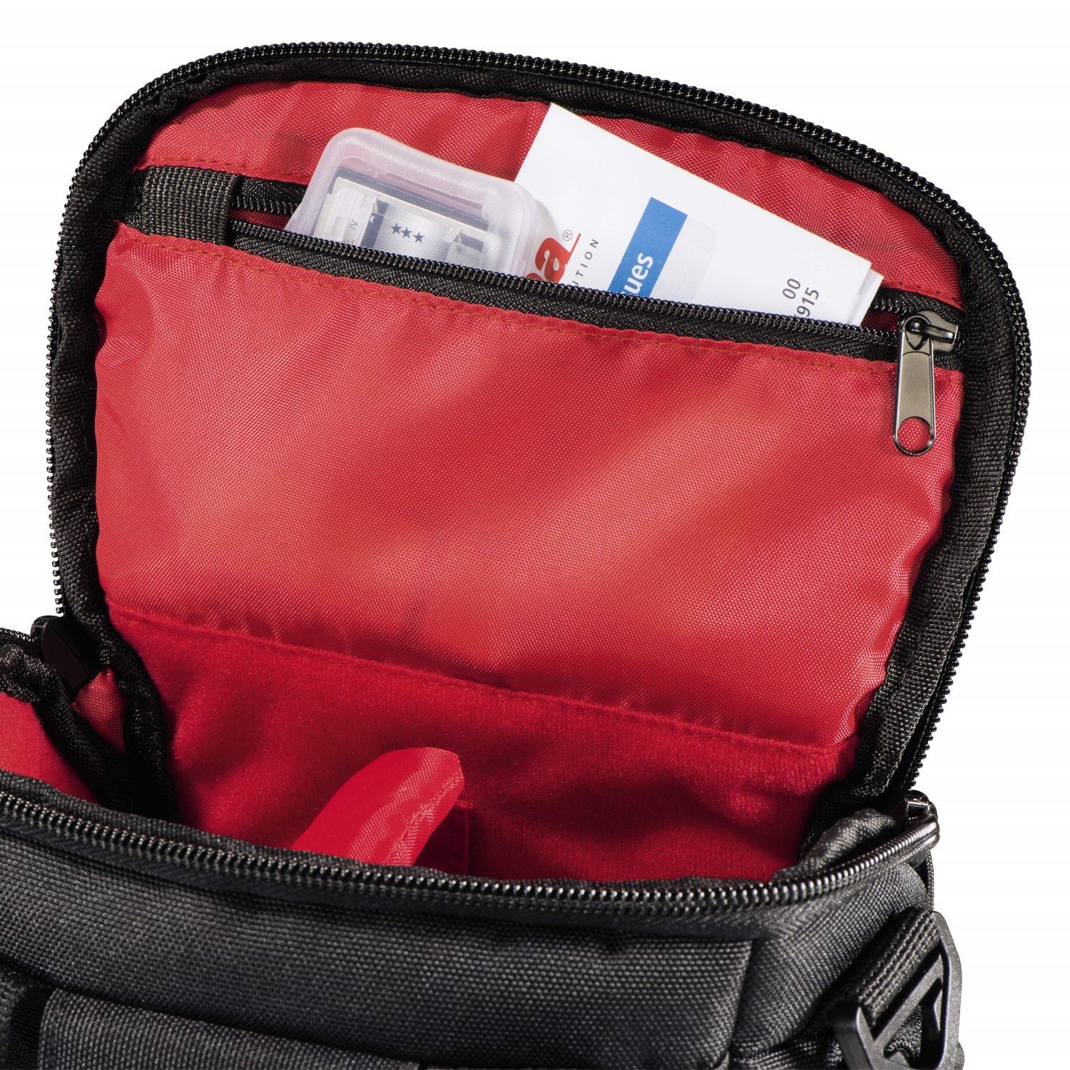 Hama Kameratasche Kamera-Tasche Sambia 100 Foto-Tasche Universal, Case Schultergurt Tragegriff Zubehör-Fächer Systemkamera Digitalkamera