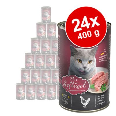 Sparpaket Leonardo Katzenfutter All Meat 24 x 400 g