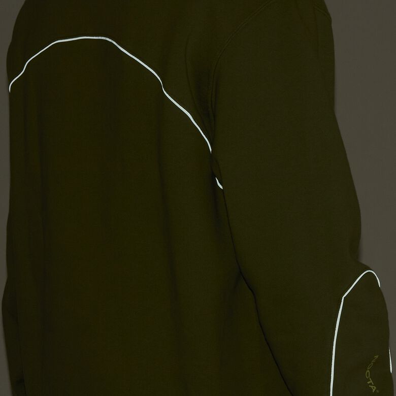 NIKE x Nocta NRG Cardinal Stock Hoodie Fleece oil green/(lt liquid lime)