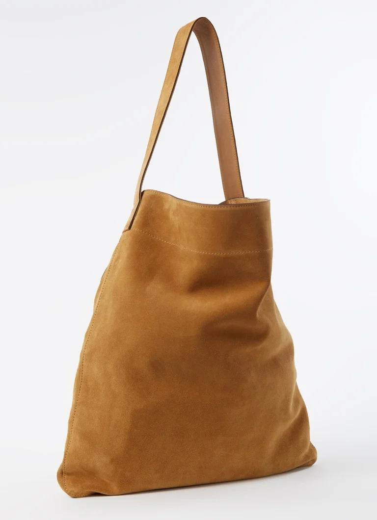 Gerard Darel suede lady shopper with removable pouch