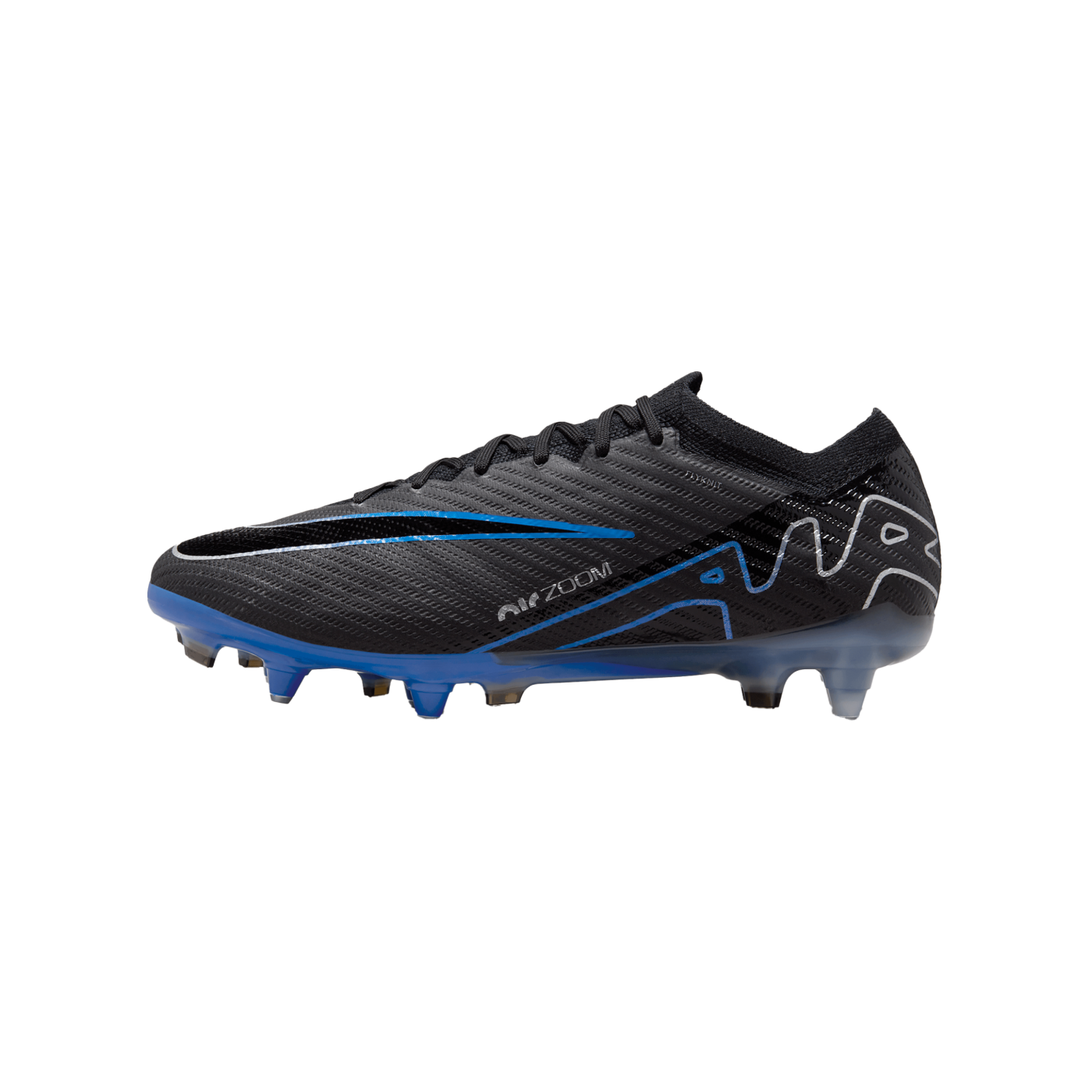 Nike Air Zoom Mercurial Vapor XV Elite SG-Pro AC Schwarz Silber Blau F040