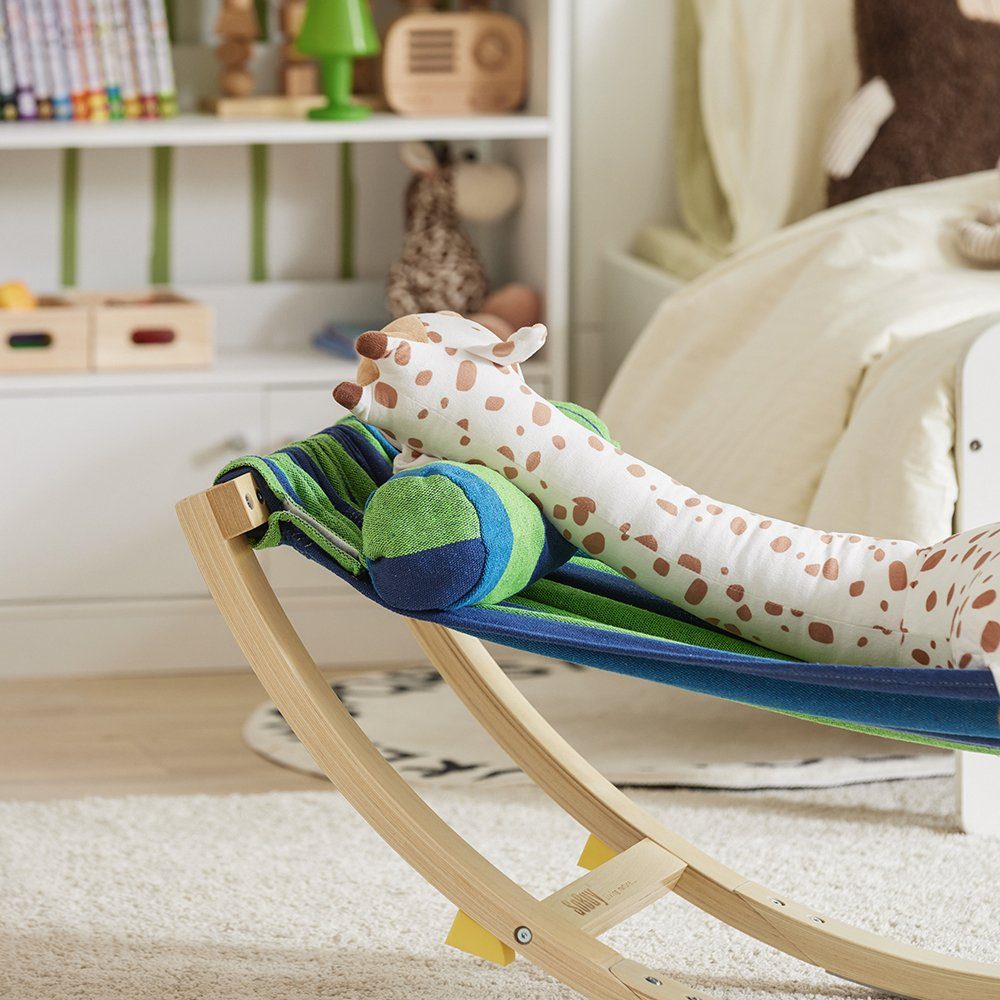 SoBuy Hängematte KMB16/KMB04, Kinderhängematte mit Sicherheitsstopper Schaukelliege