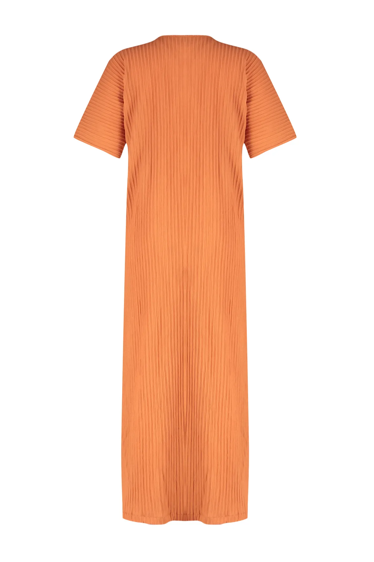 Trendyol Modest  Gefliestes Kleid mit Reißverschluss vorne und gewebtem Detail TCTSS24EB00172