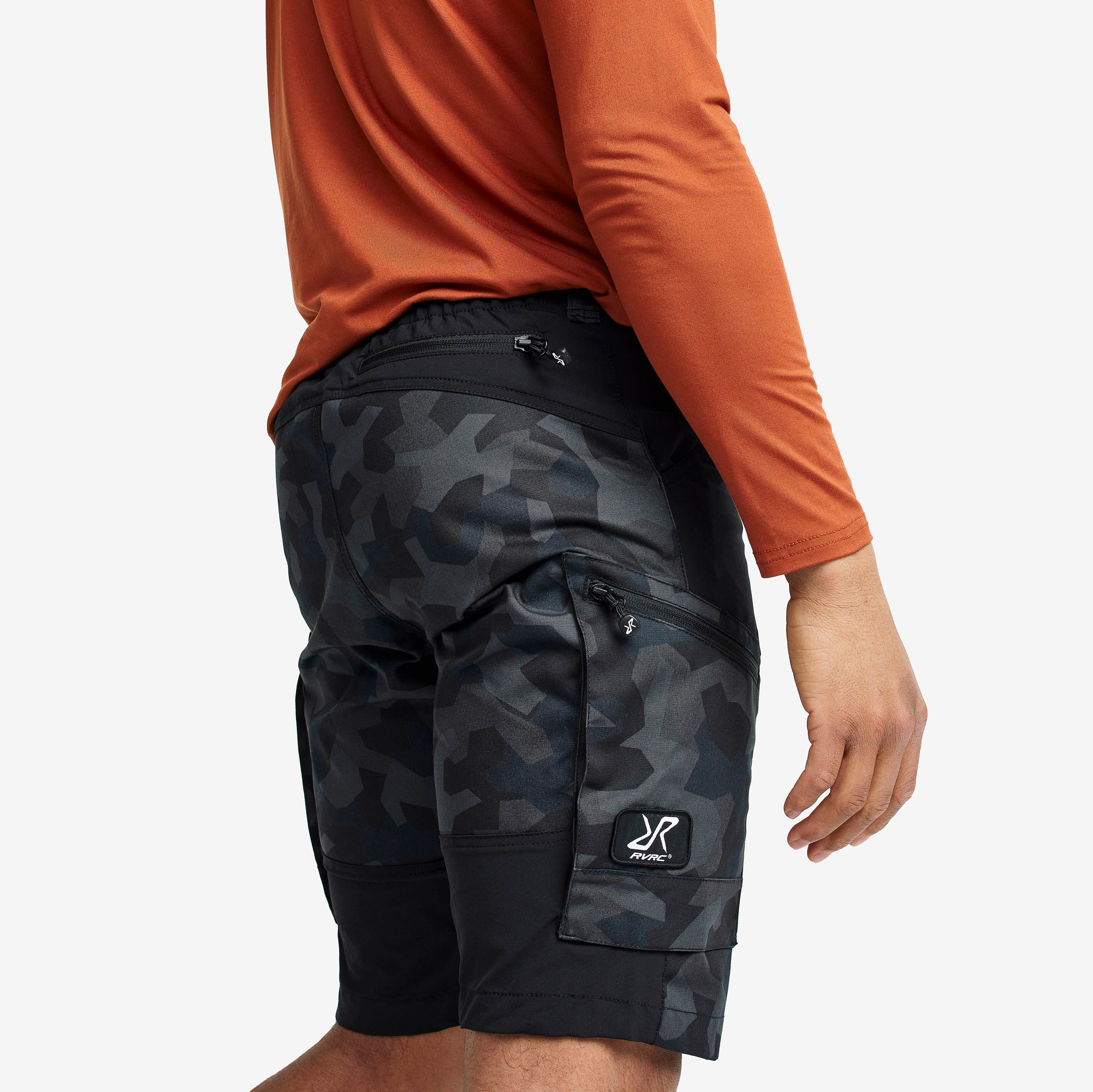 RVRC GP Shorts Homme Anthracite Camo