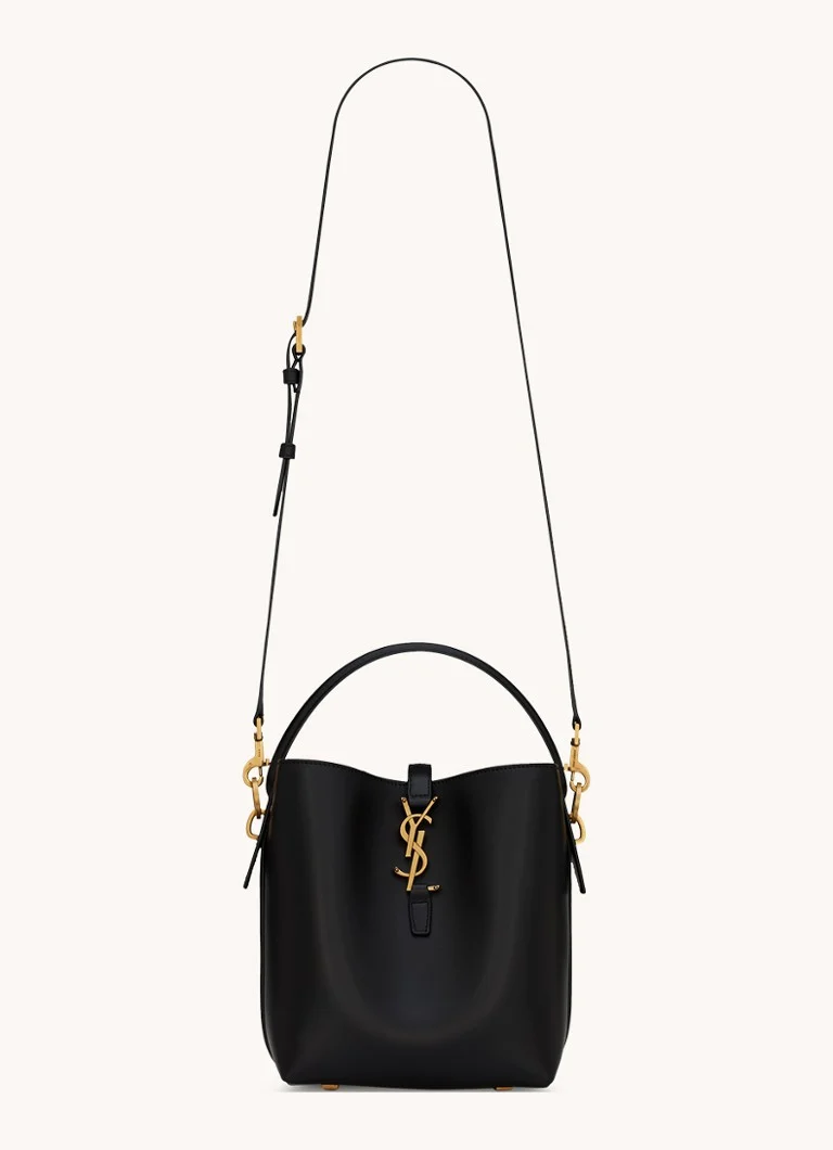 Saint Laurent Le 37 Liten veske i kalveskinn med avtakbar skulderrem