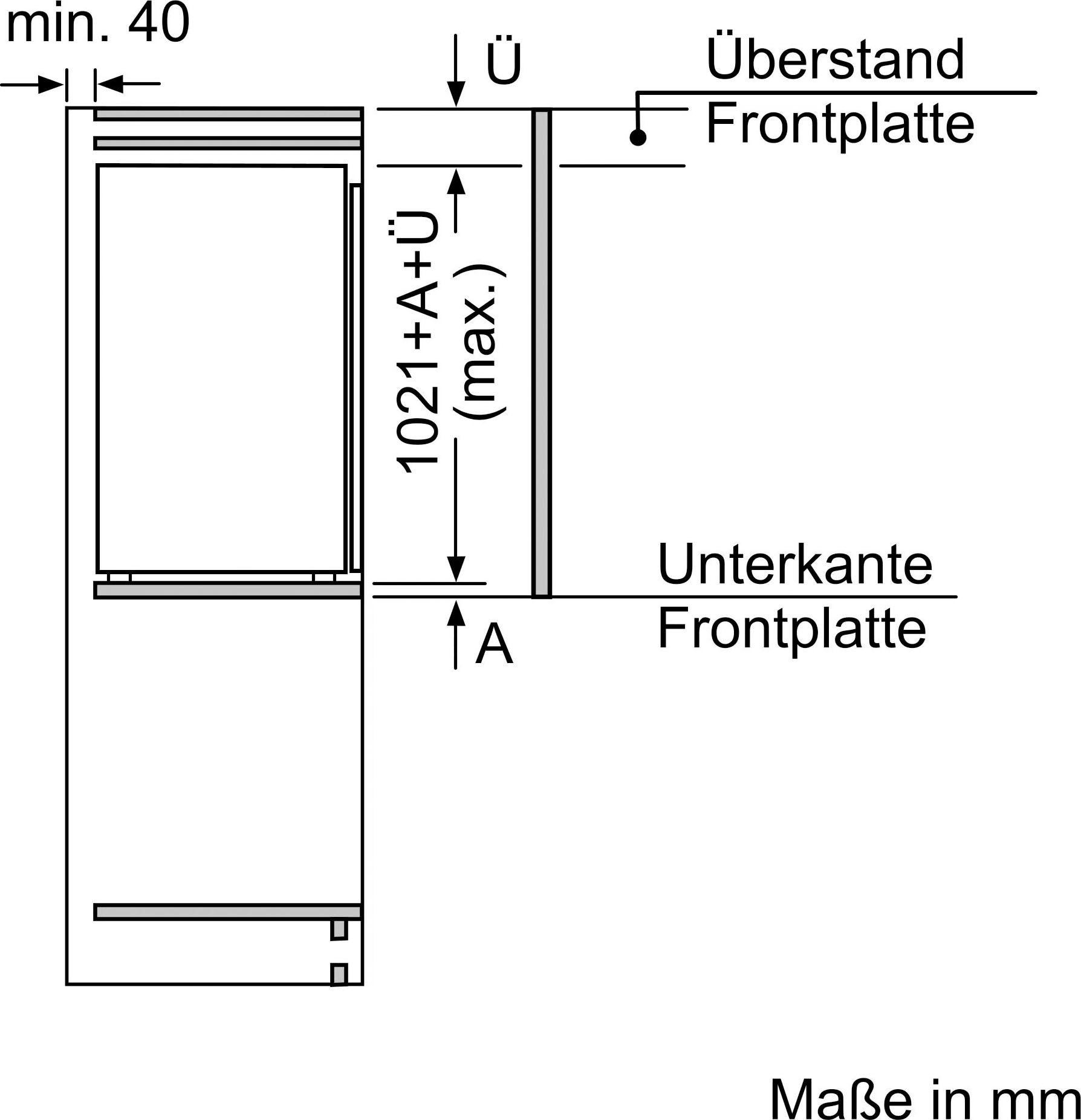 SIEMENS Einbaugefrierschrank iQ500 GI31NACE0, 102,1 cm hoch, 55,8 cm breit
