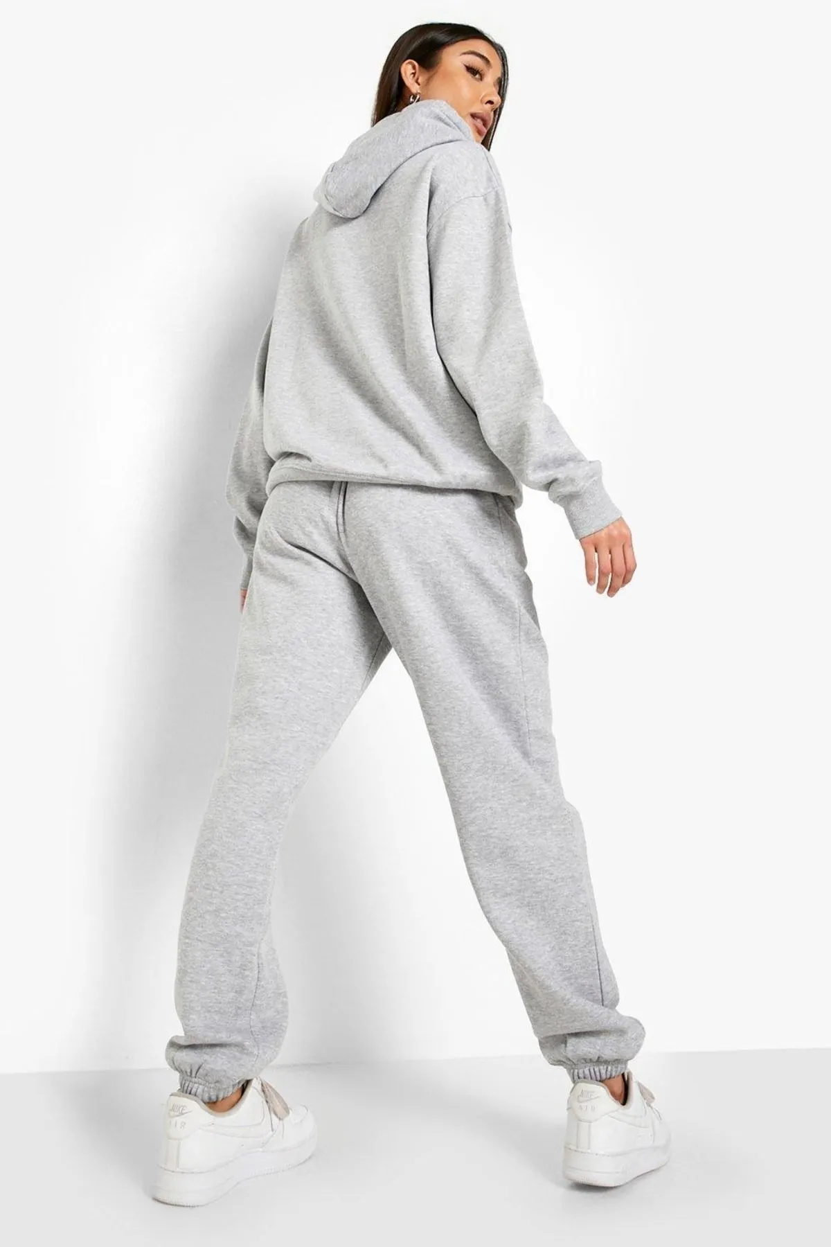 My Blog  Graues Jogger-Trainingsanzug-Set mit Kapuzen-Sweatshirt