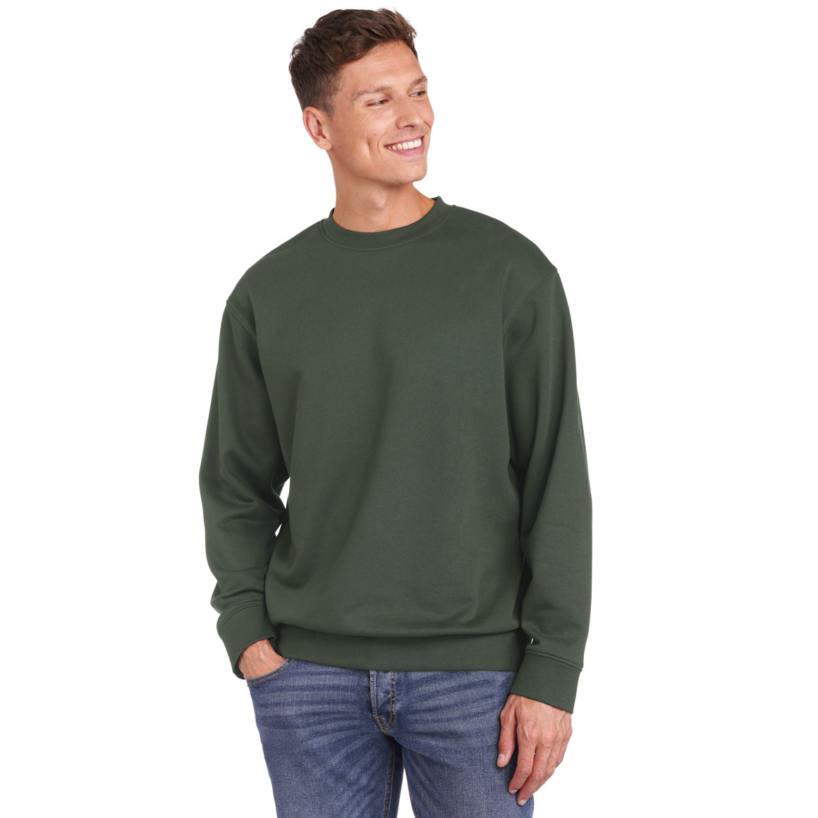 Herren Sweatshirt mit Rundhalsausschnitt