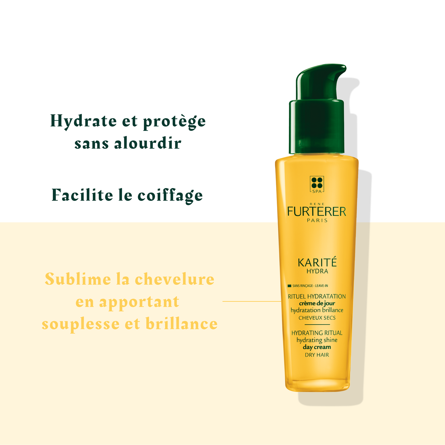 René Furterer Crème Jour Hydratation Brillance Karité Hydra - Cheveux secs