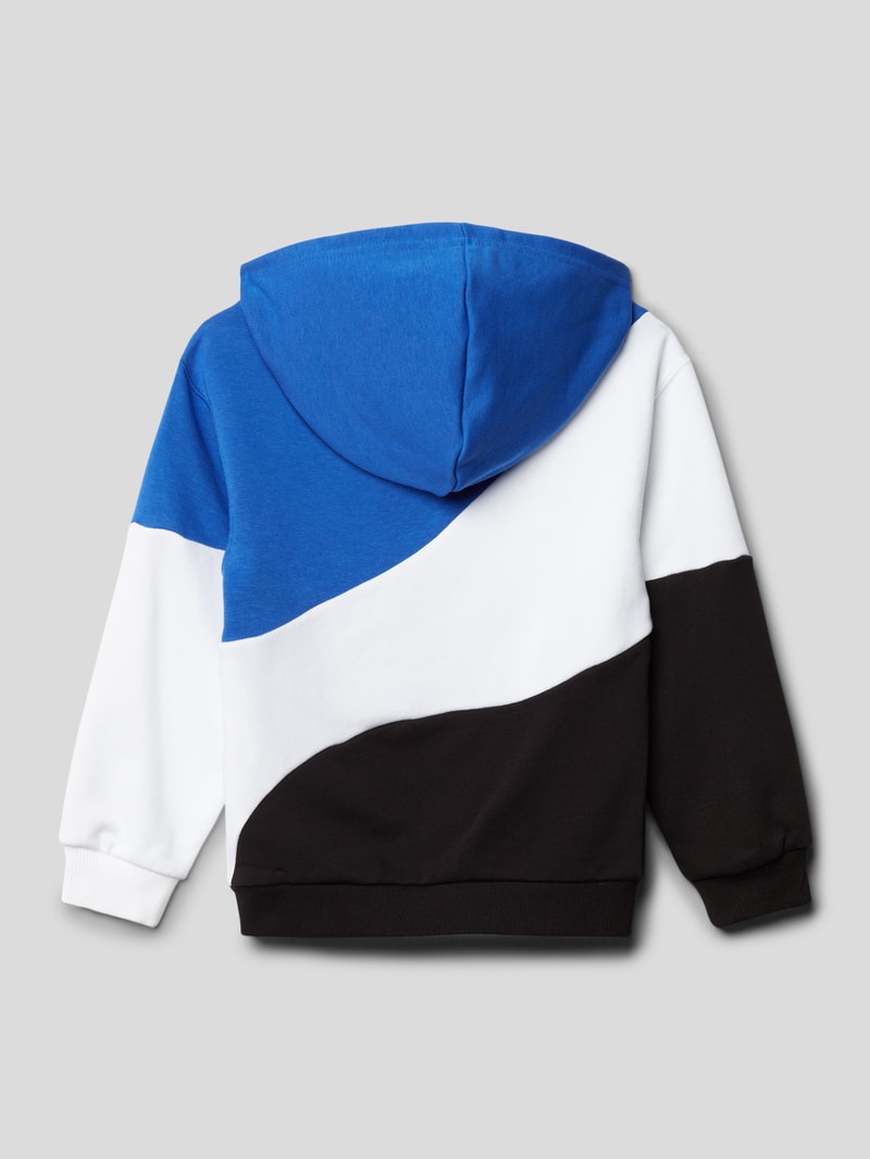 Hoodie mit Label-Print Modell 'POWER CAT' in royalblau