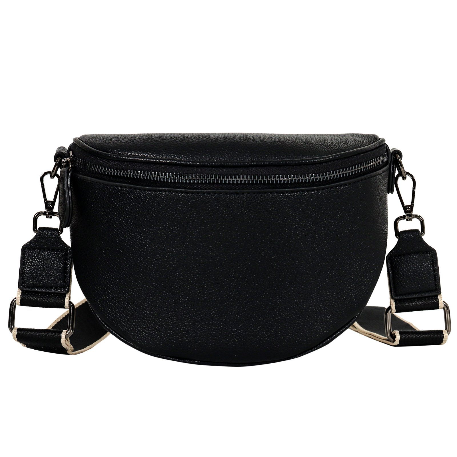 TAN.TOMI Schultertasche Damen Bauchtasche Gürteltasche Umhängetasche Crossbody-Bag Hüfttasche, als Schultertasche tragbar mit Verstellbare Schultergurte
