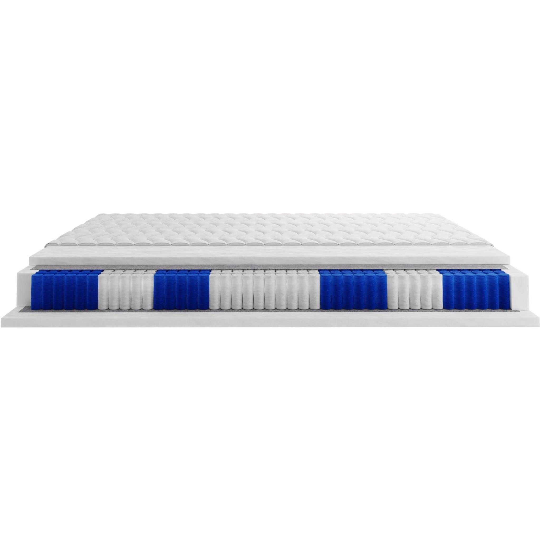 Boxspringmatratze File, Beautysofa, (18 cm hoch), Matratze mit Taschenfederkern 12 cm, 7-Zonen, antiallergisch Bezug