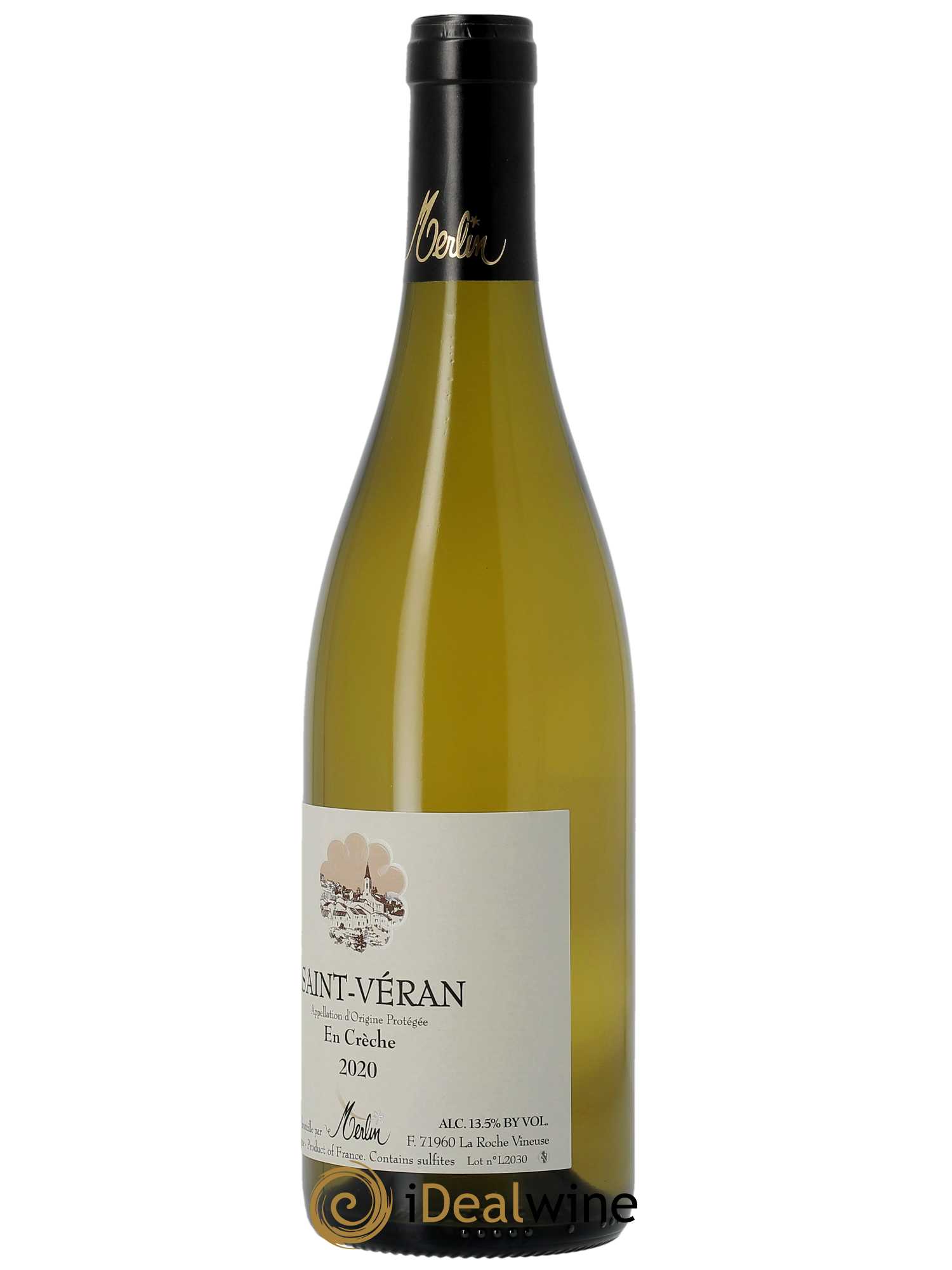 Saint-Véran En Crèche Olivier Merlin  2020 - Lot de 1 Bouteille