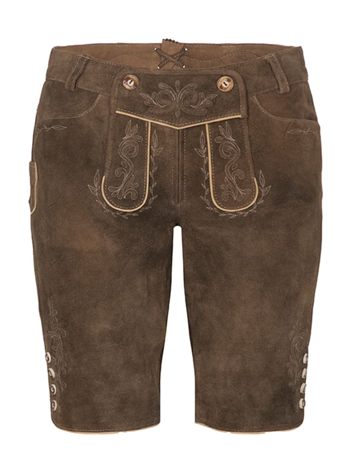 Spieth & Wensky Lederhose in Braun günstig kaufen 34