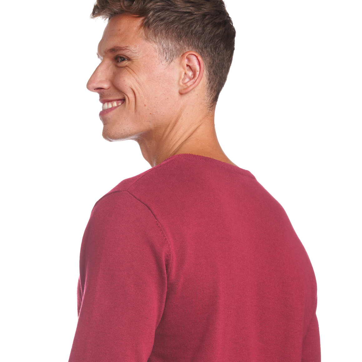Herren Feinstrickpullover mit V-Ausschnitt