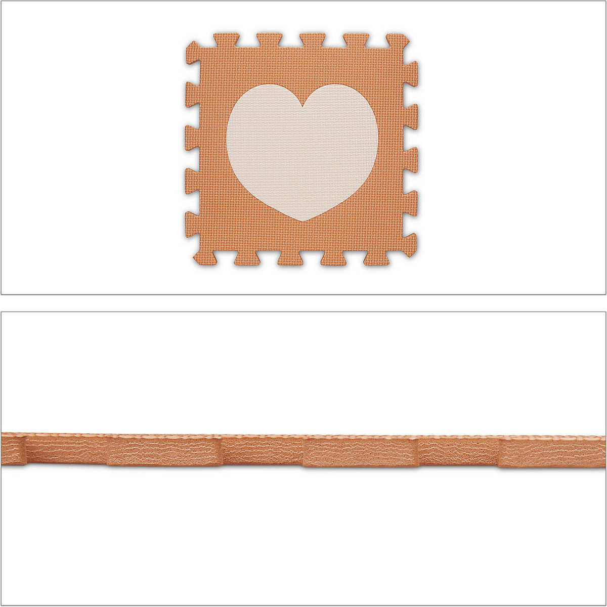 18-tlg. Puzzlematte Herz