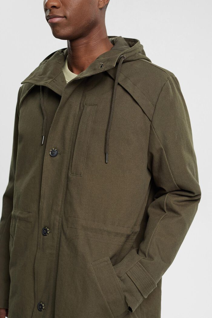 Wattierter Parka mit Tunnelzugkapuze