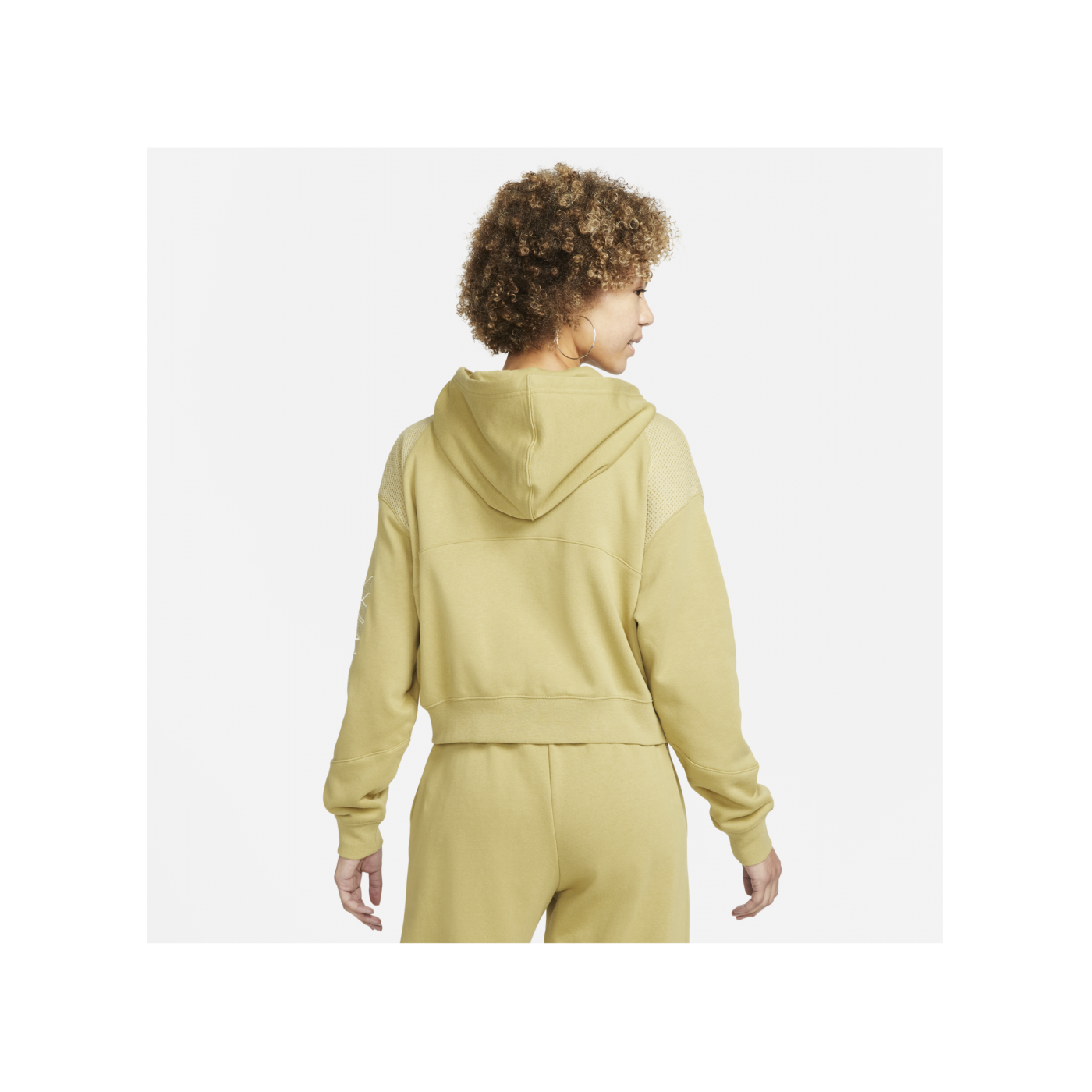 Nike Air Oversized Kapuzenjacke Damen Gelb F769