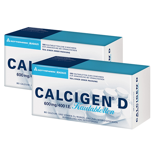 CALCIGEN D 600 mg/400 I.E. Kautabletten  200 St  Kautabletten