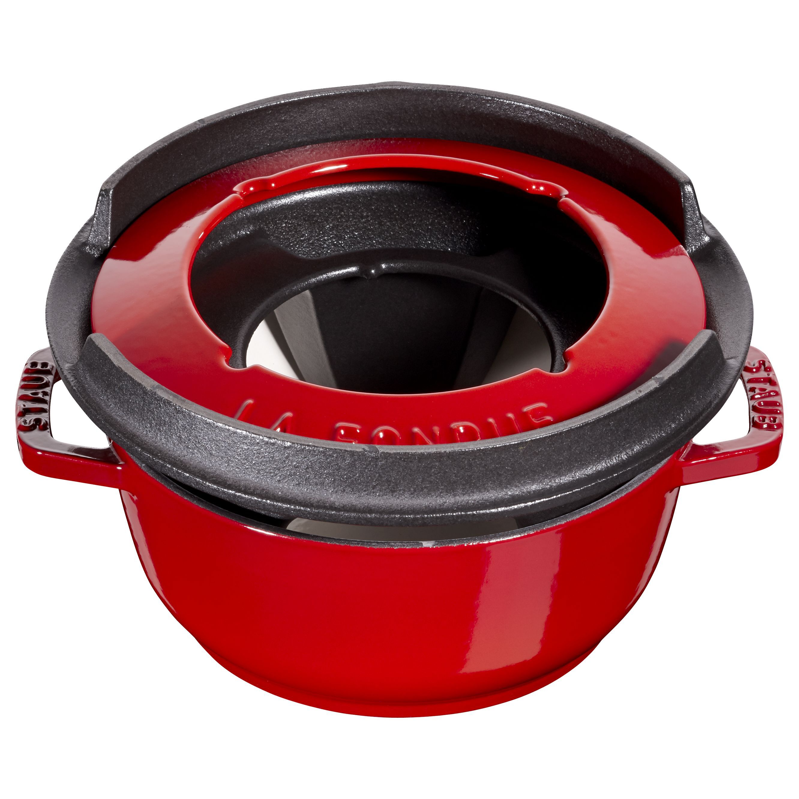 Fondue Set 16 cm, Kirsch-Rot