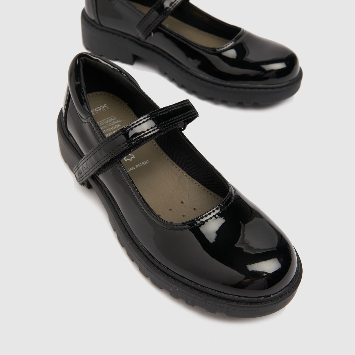 Geox svarta Casey MJ flickor juniorskor