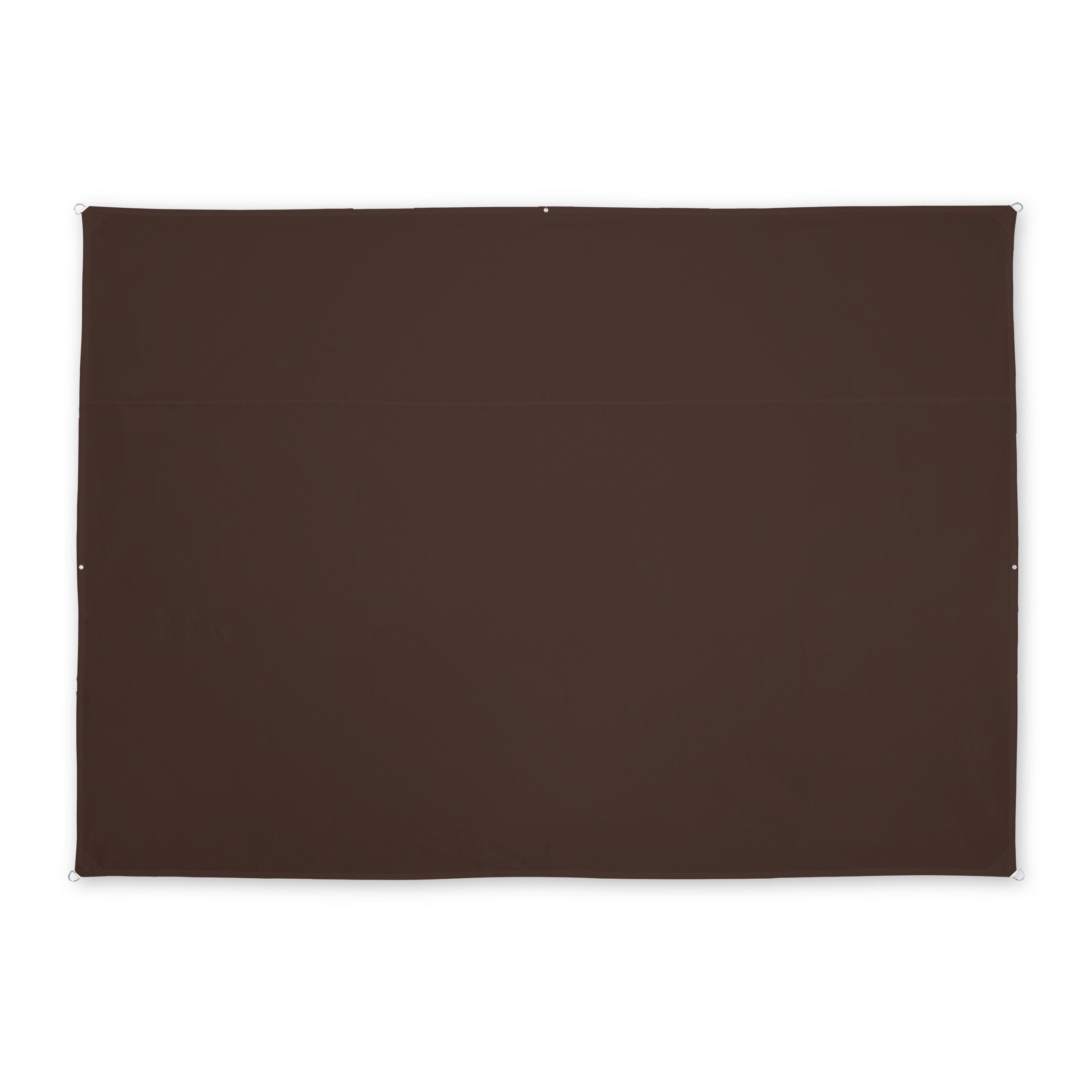 relaxdays Sonnensegel Rechteck Sonnensegel in Braun, 2,5 x 3,5 m