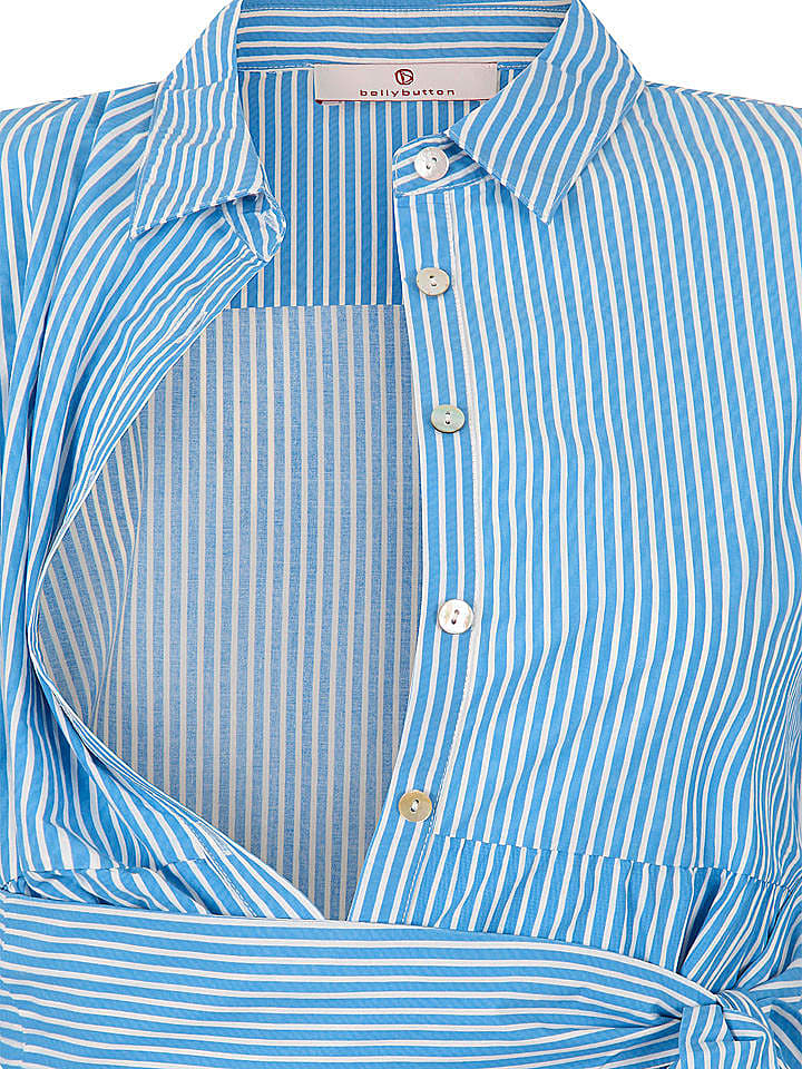 bellybutton Stillkleid in Hellblau/ Weiß günstig kaufen 42