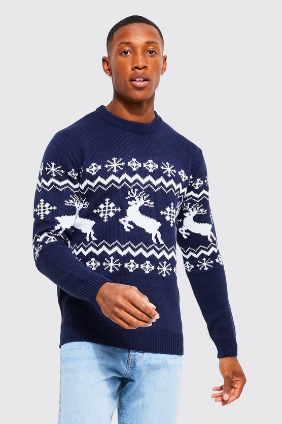 Rentier Weihnachtspullover
