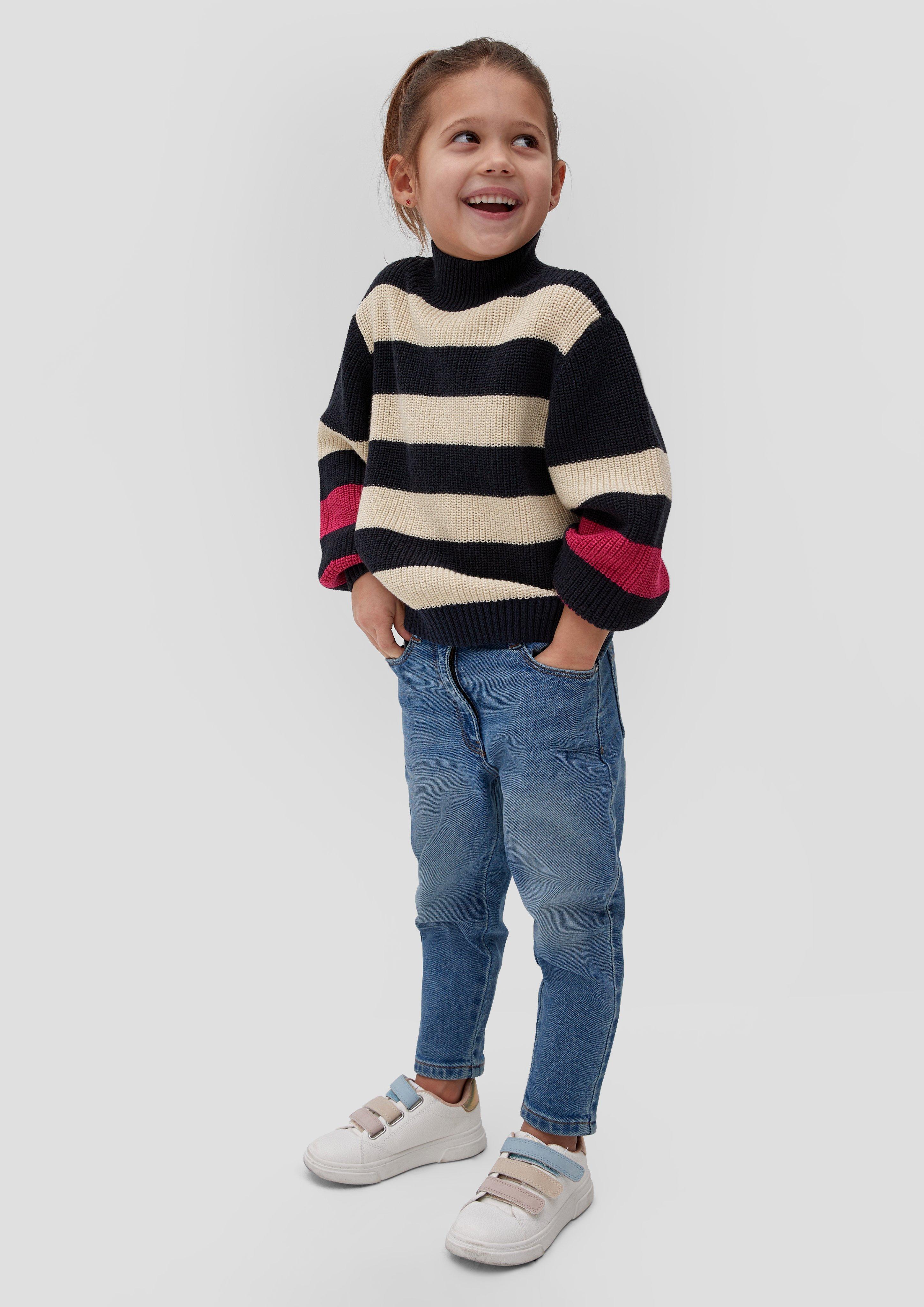 Strickpulli in Colour-Blocking-Optik  2133853-59X0