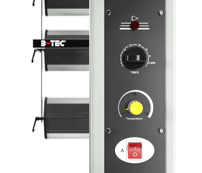Secador de infravermelho de ondas curtas B-Tec 7300150 IR-X3 com 3 cartuchos