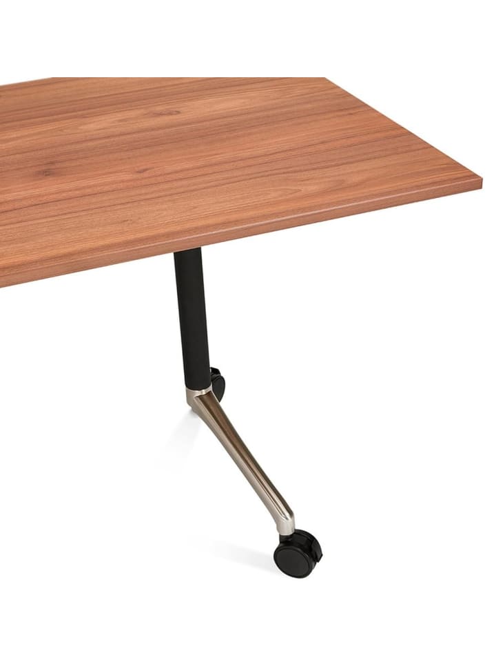 KADIMA DESIGN Schreibtisch faltbar 160x80 cm, minimalistisch Computertisch in Braun günstig kaufen