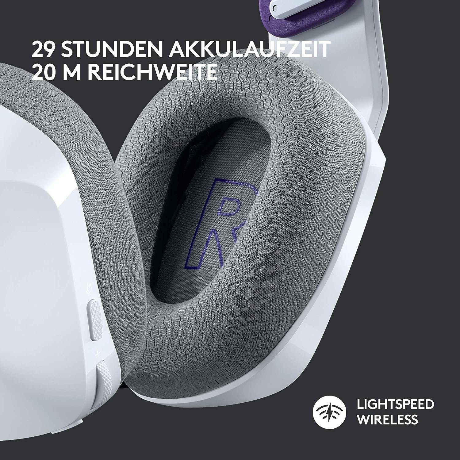 Logitech G G733 LIGHTSPEED Wireless RGB kabelloses Gaming-Headset (Ultraleicht, 20m Reichweite, Mikrofon abnehmbar, beleuchtet)
