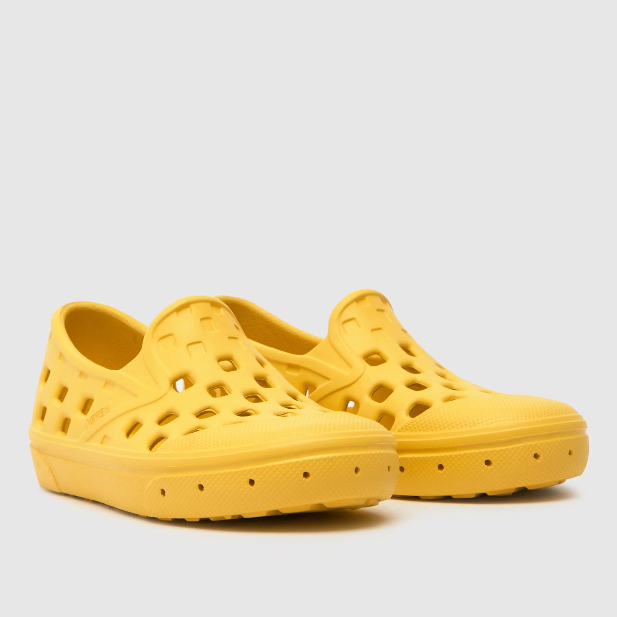 Vans gula slip-on trk sandaler för småbarn