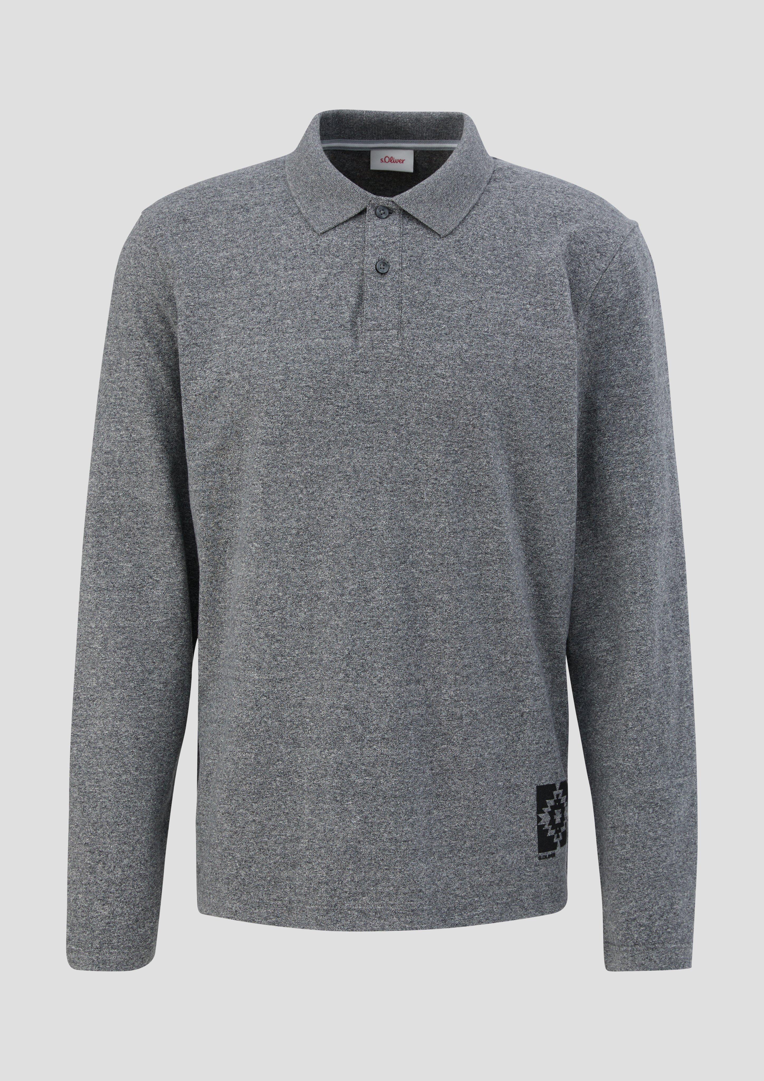 Polo-Shirt mit gummiertem Print-Detail  2138674-9823