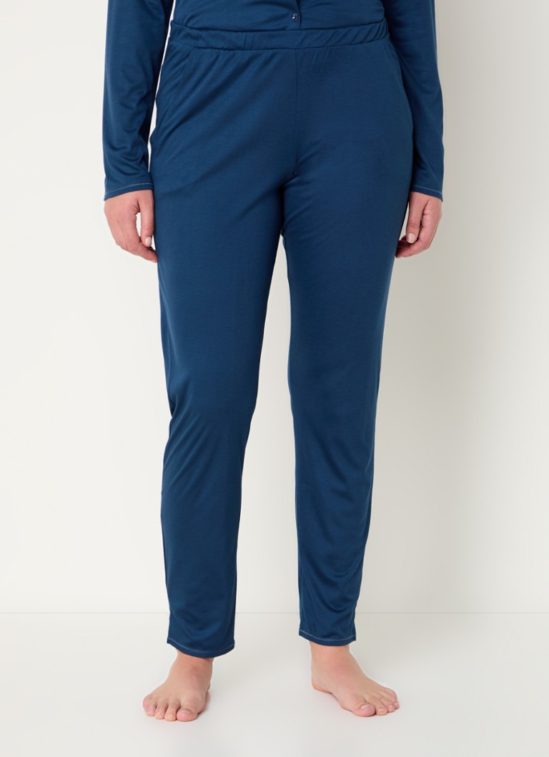 Pantaloni de pijama Hanro Grand Central din amestec de mătase
