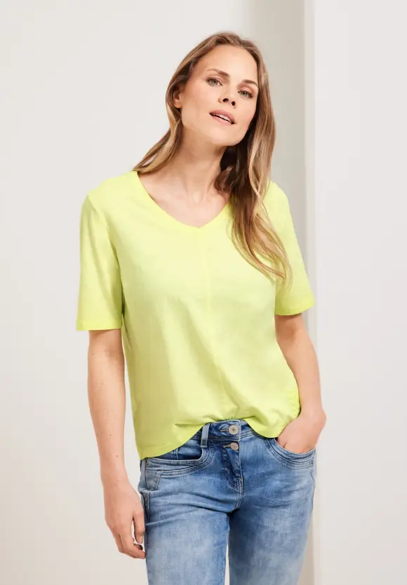 CECIL T-Shirt in Washed Optik