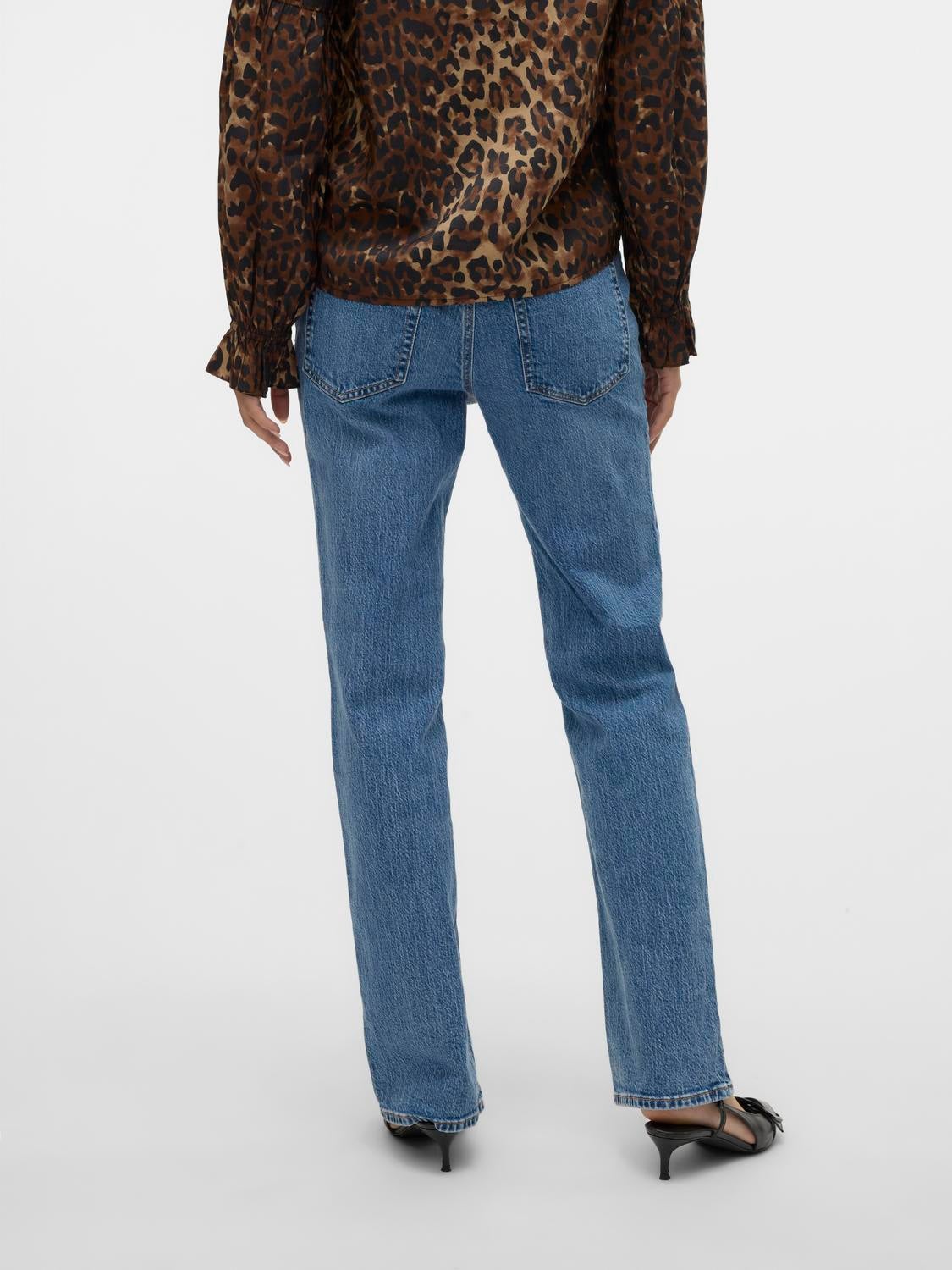 VMTESSA Hohe Taille Gerade geschnitten Jeans