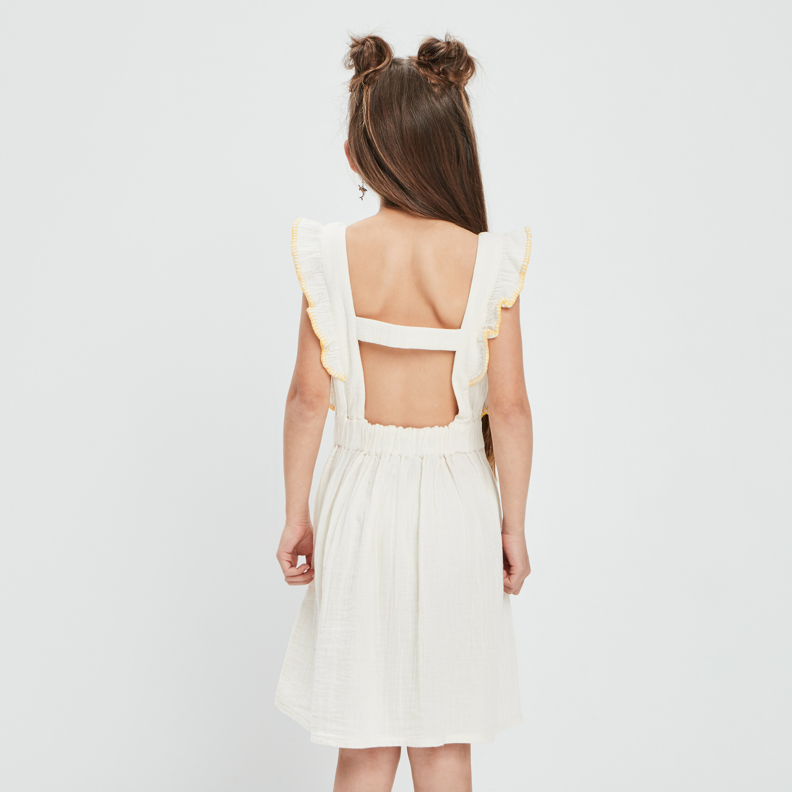 Robe évasée Creeks sable fille | La Halle