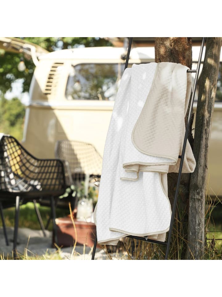 Ibena Sommerdecke in hellbeige günstig kaufen 150 x 200 cm