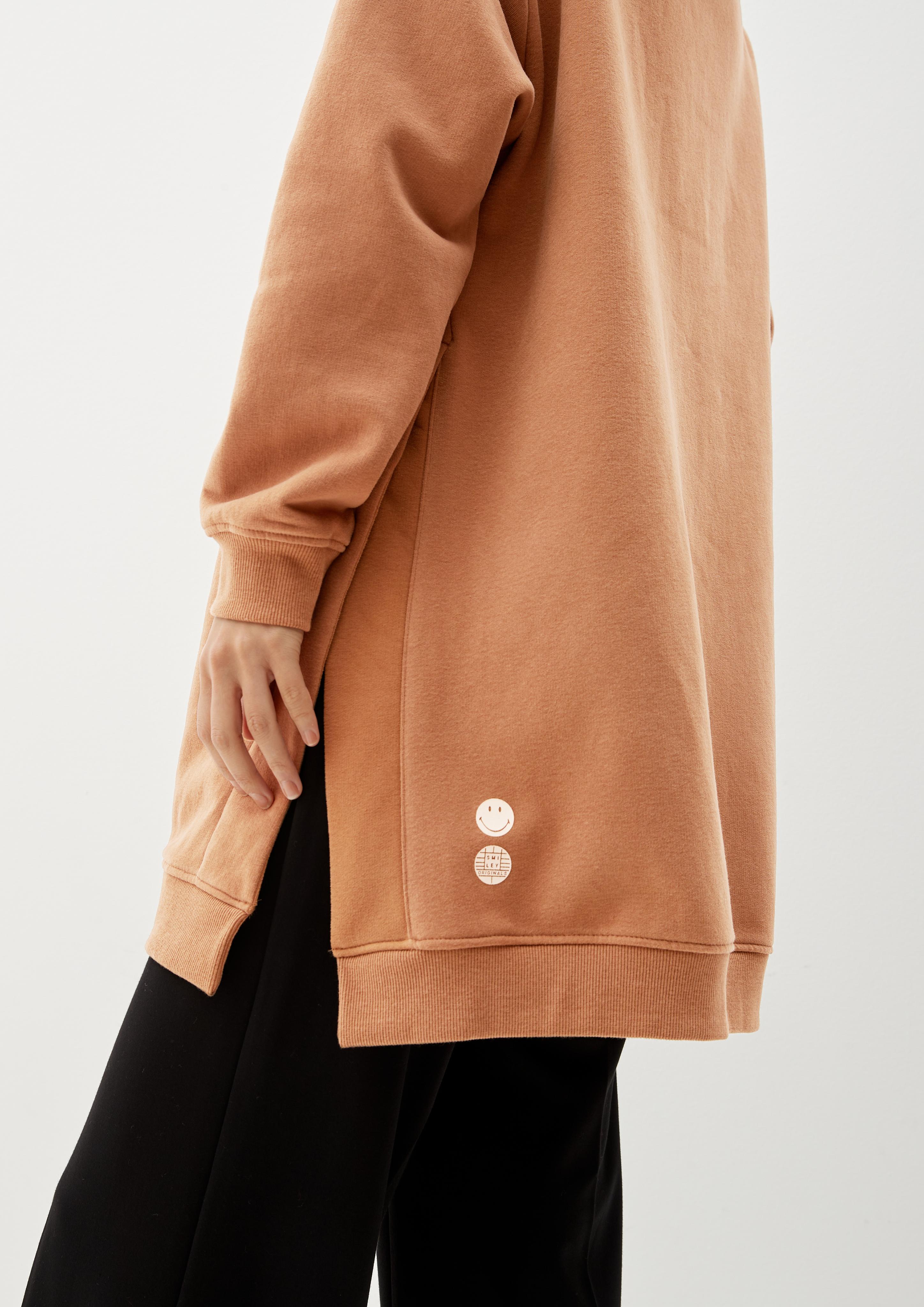 Langer Sweater mit Smiley-Print  2121797-8469