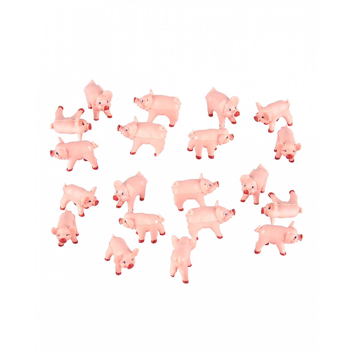 Rosa Glückschweinchen als Glücksbringer 100 Stück 2,5 x 1 cm Dekoobjekte