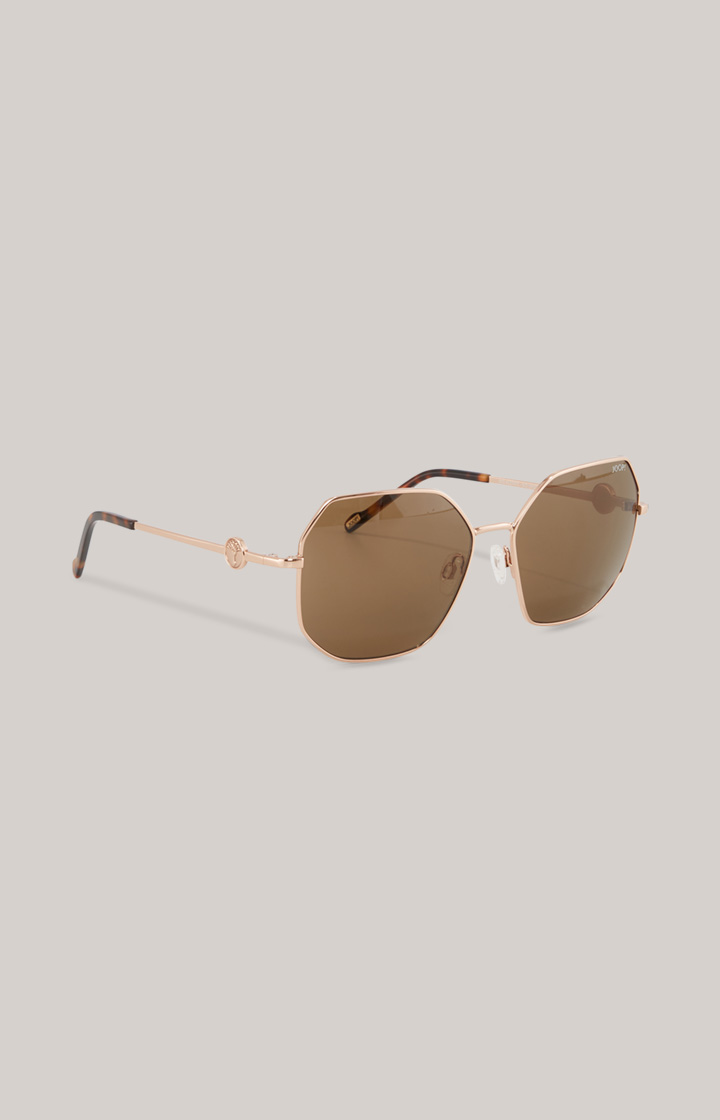 Sonnenbrille in Roségold/Braun