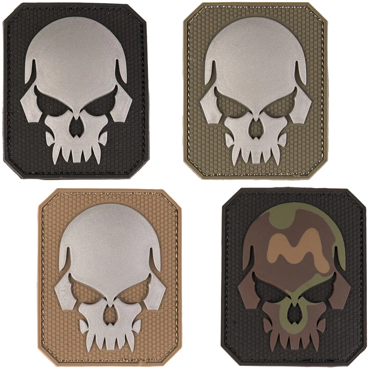 Patch 3D Skull small versch. Farben
