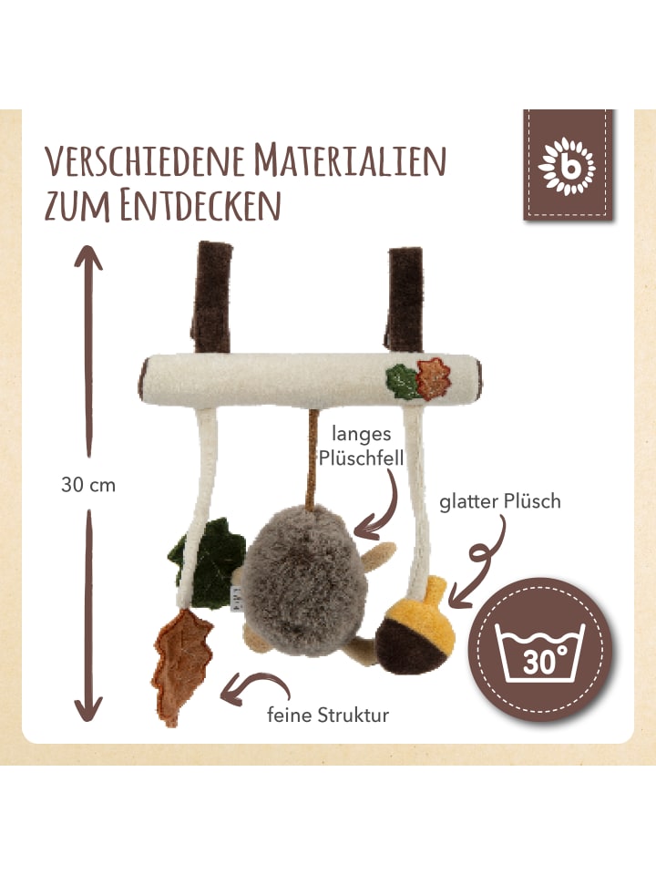 Bieco Spielwaren Kinderwagenkette Plüsch Igel - ab Geburt in Beige günstig kaufen onesize