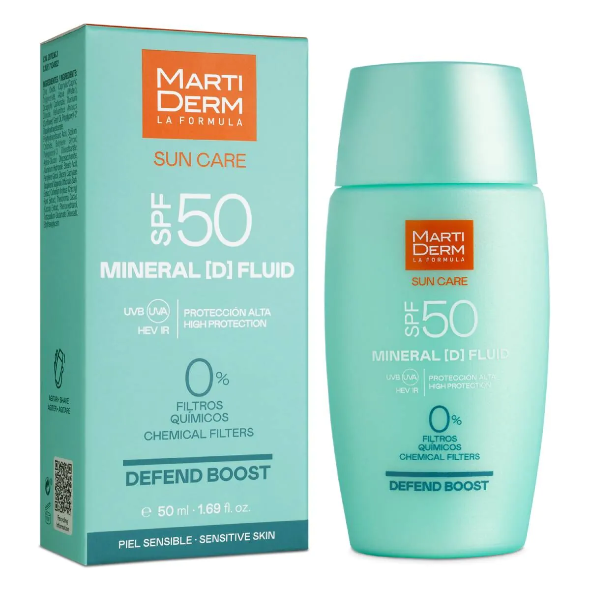 Martiderm Sun Care Mineral D Fluid okerkleurig SPF50 50ml